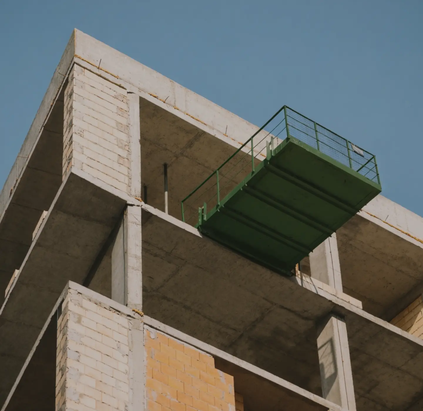 Modern construction building exterior